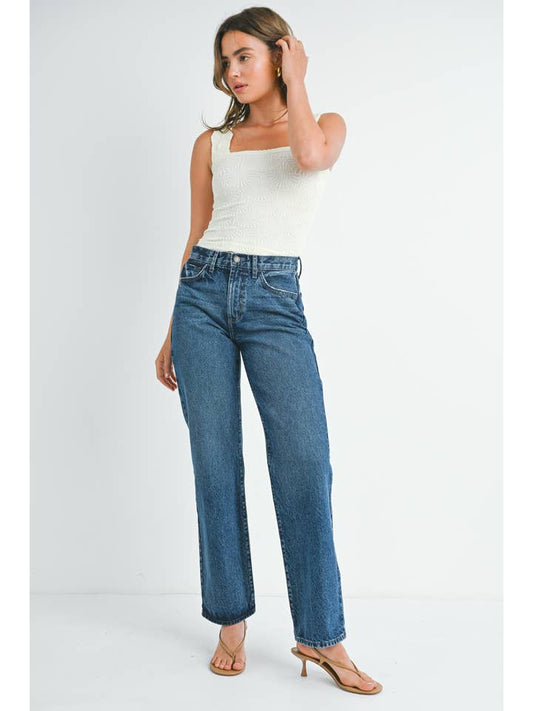 Relaxed Straight - Dark Denim