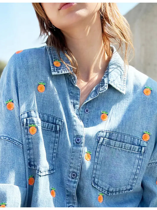 Embroidered Shirt - Citrus