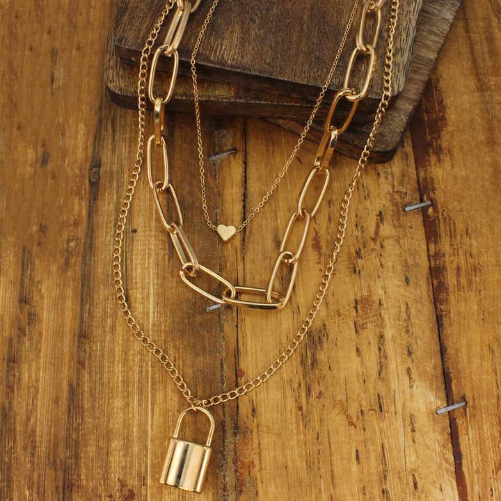 Locked In Love Layer Necklace