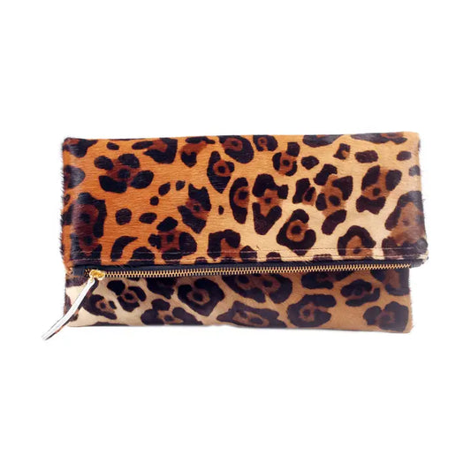 Jaguar Fold Over Clutch