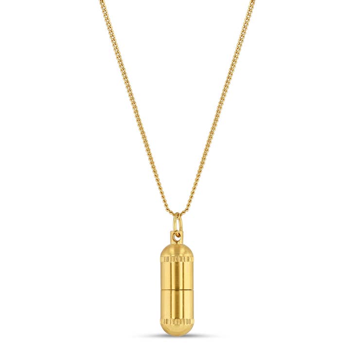 Intention Capsule Necklace - Gold