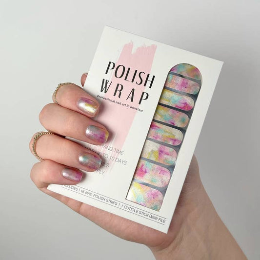 Nail Polish Wrap - Water Colors