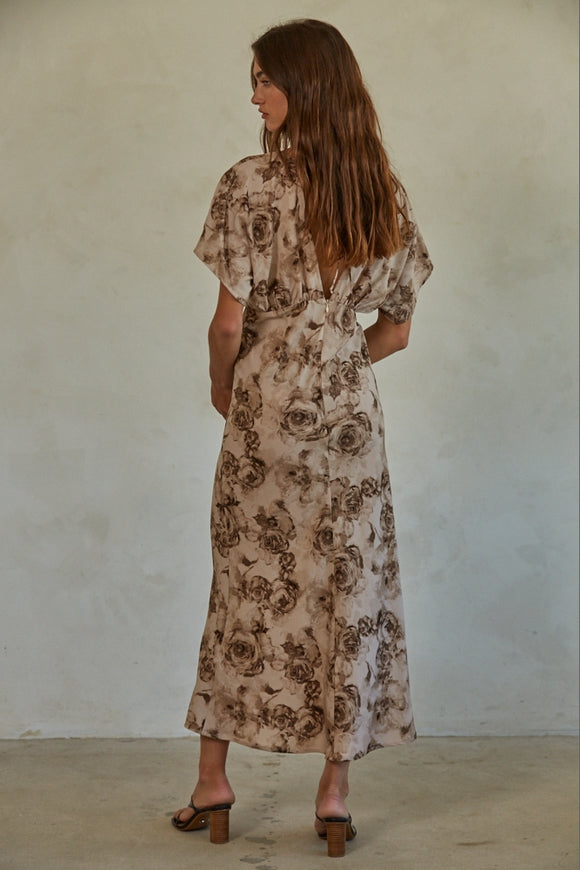 Full Bloom Dress - Light Mocha