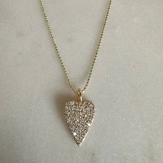 Camelia Heart Necklace