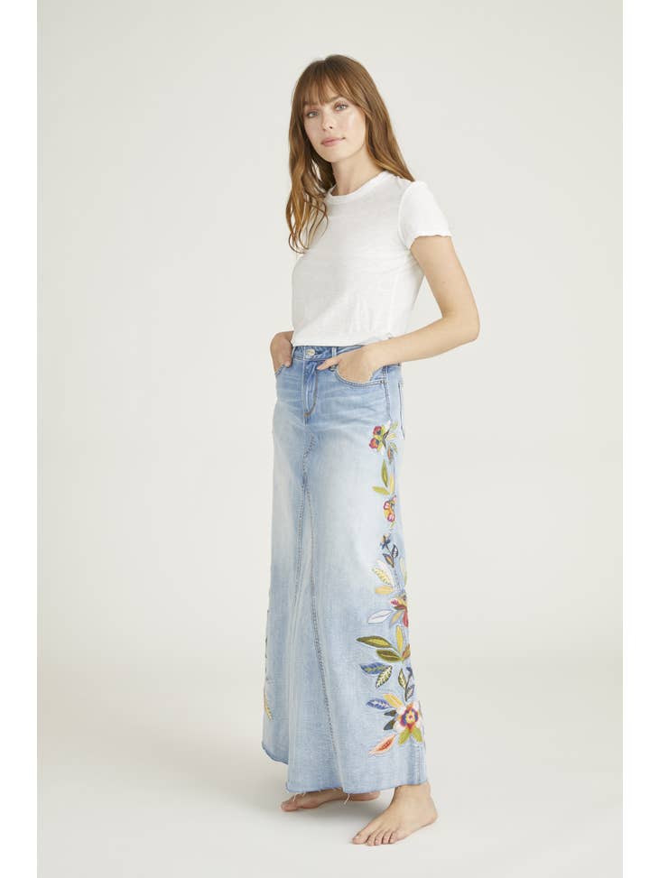 White denim shop skirt general pants