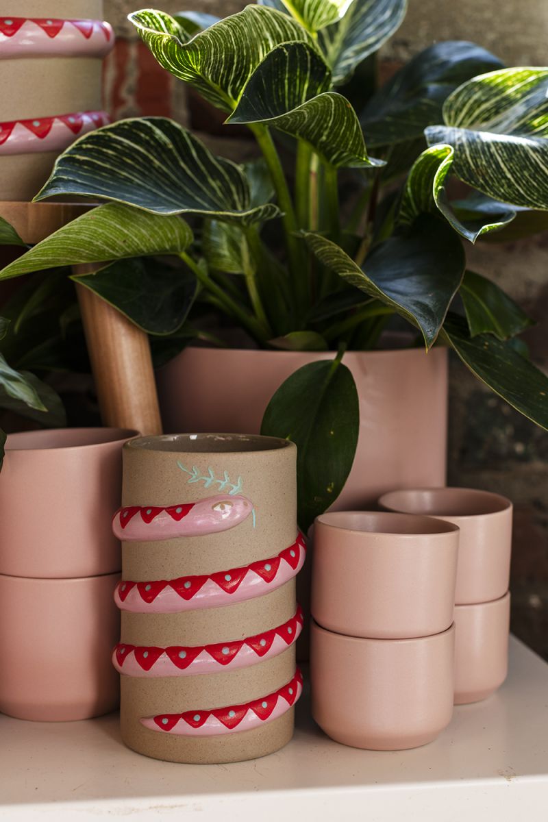 Pink Serpent Vase - Large