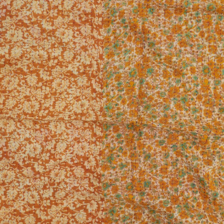 Small Kantha Quilt Throw - No. 250135