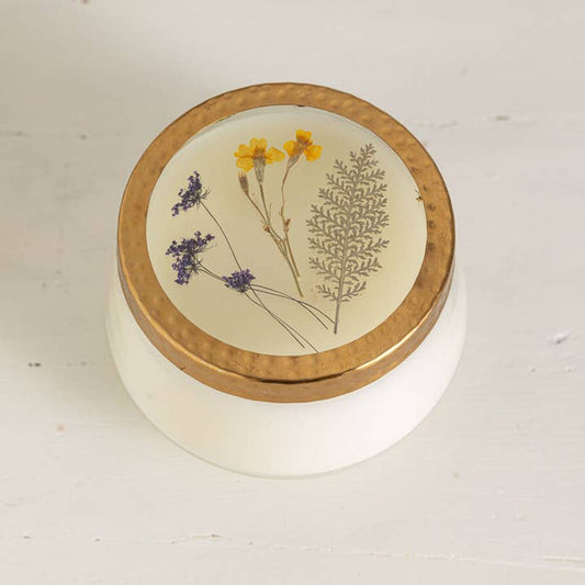 Roman Lavender Floral Candle - Large