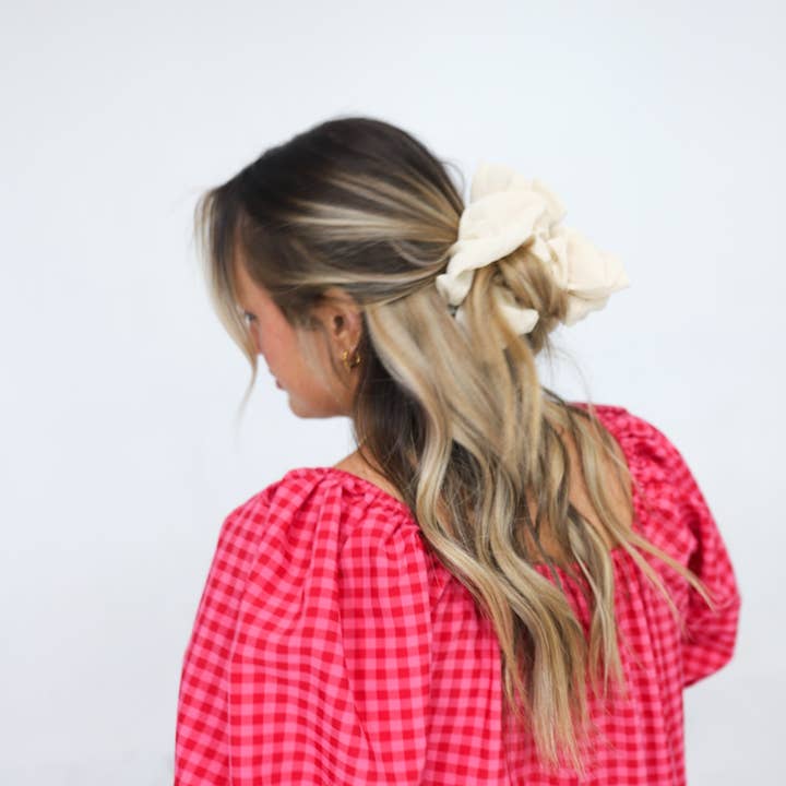 Jumbo Scrunchie - Ivory