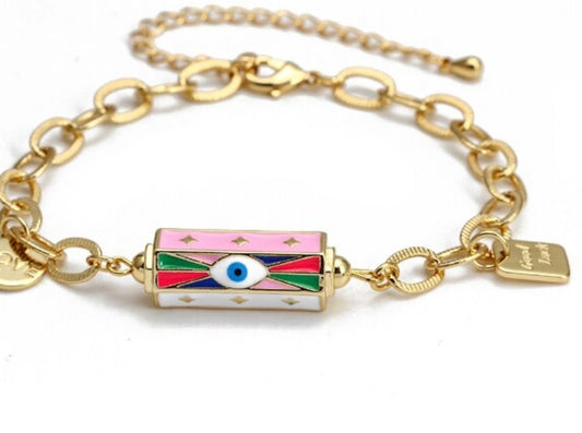 Charm Bracelet - Multi Evil Eye