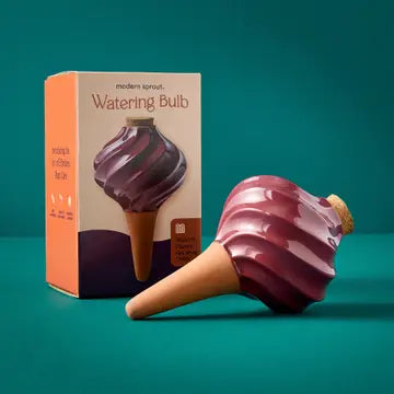 Terracotta Watering Bulb - Plum