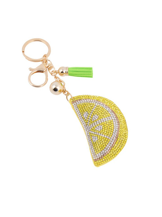 Crystal Bag Charm - Lemon