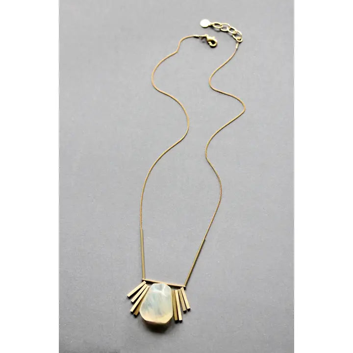 Quartz Geometric Necklace