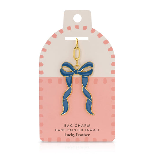 Enamel Bag Charm - Bow
