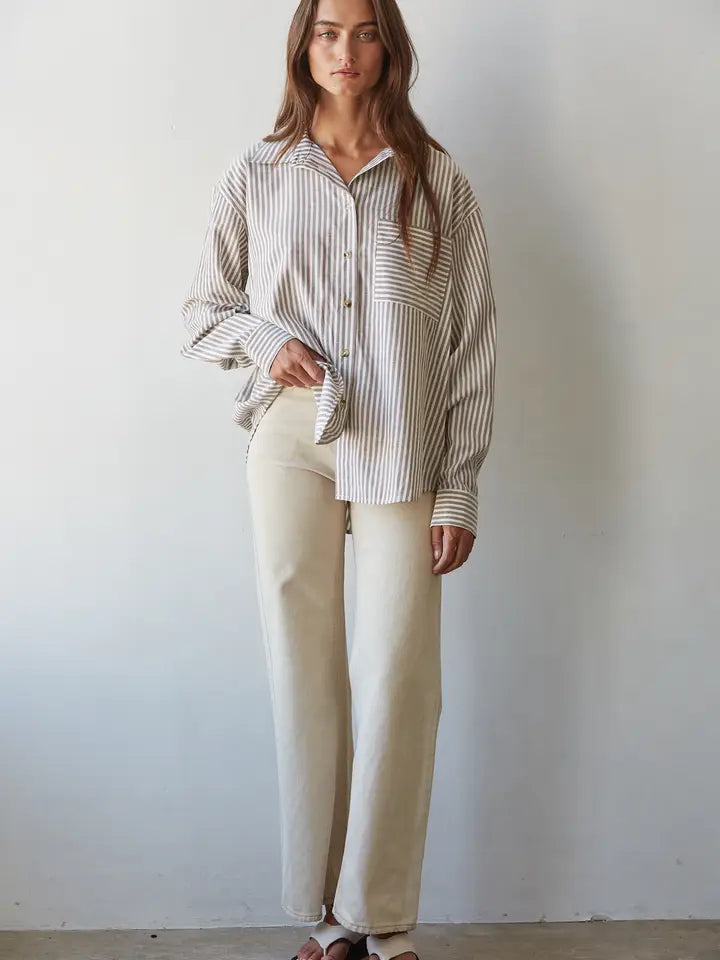 Vincent Button Down - Chocolate