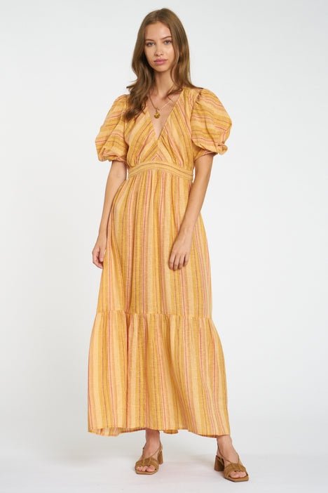 Carol Dress - Yellow Multi