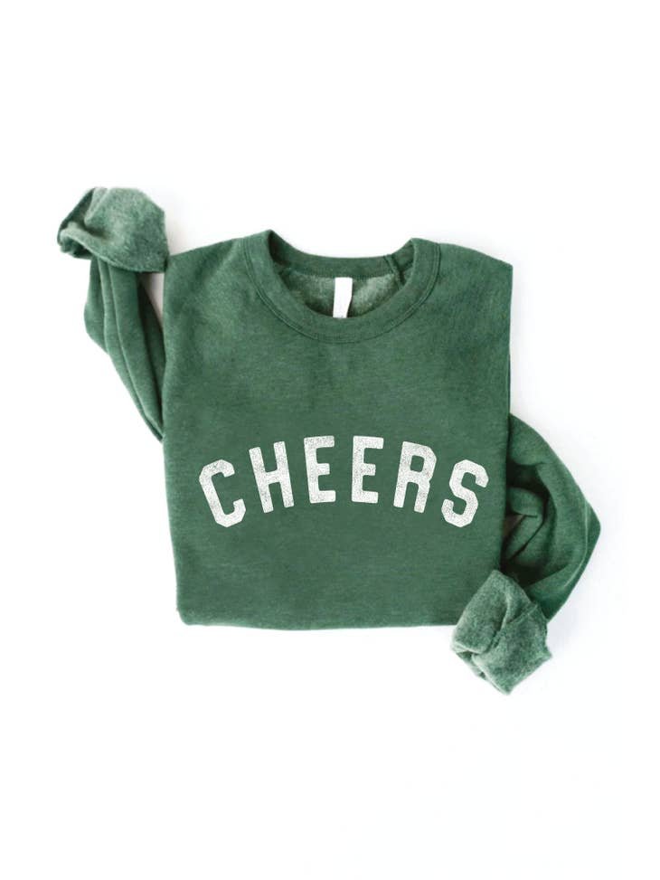 Cheers Sweatshirt - Heather Forest