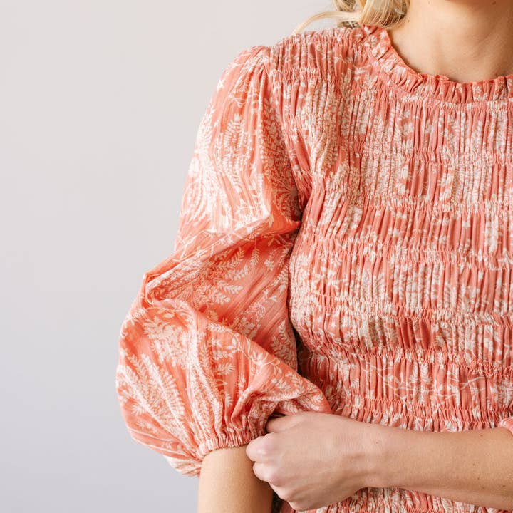 Hali Top - Rose Gilded Palm