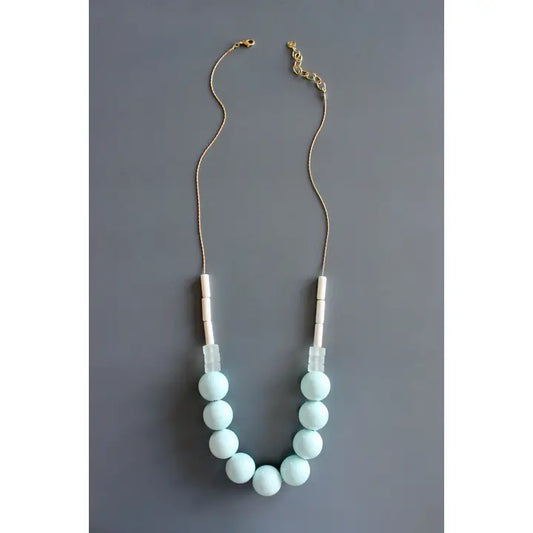 Chunky Ceramic and Glass Necklace