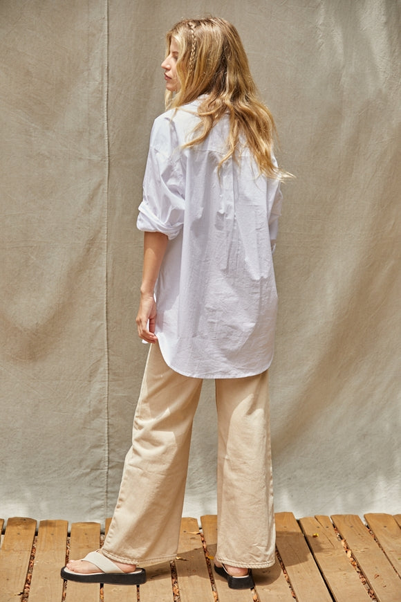 Palo Santo Button Down - White