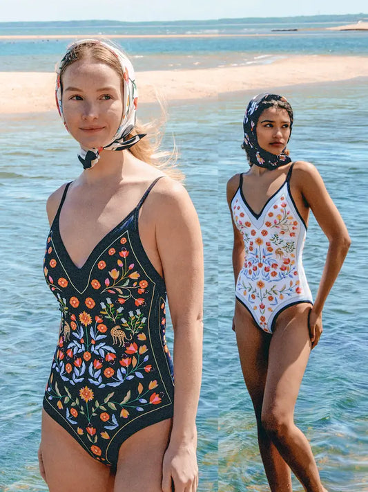 Reversible One Piece Swimsuit - Night Imagination