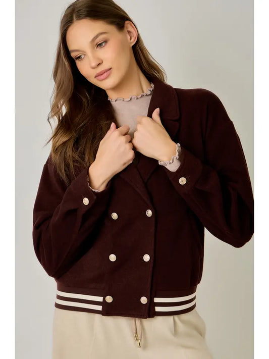 Blouson Jacket - Mahogany
