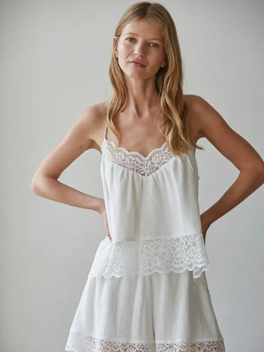 Racerback Cami - White