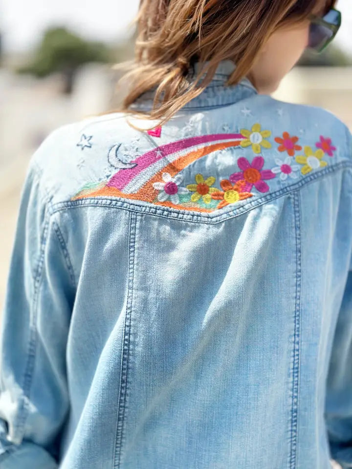 Embroidered Shirt - To the Moon and Back