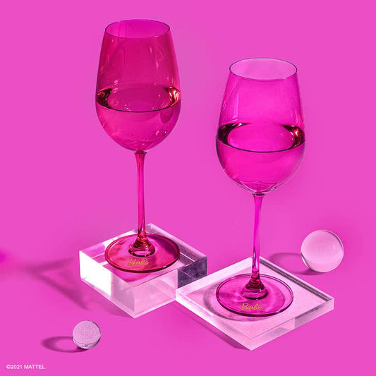 Barbie Wine Glasses - Pink