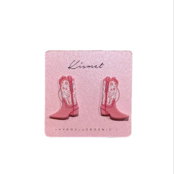 Diva Cowgirl Boots Earrings