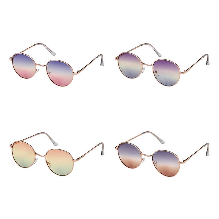 Ombré Round Sunglasses