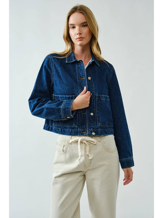 Comfy Classic Denim Jacket - Denim