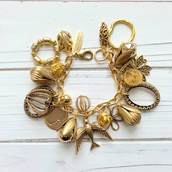 Charm Bracelet - Vintage Gilded