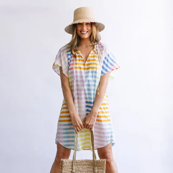 Cove Dress - Colorful Stripe