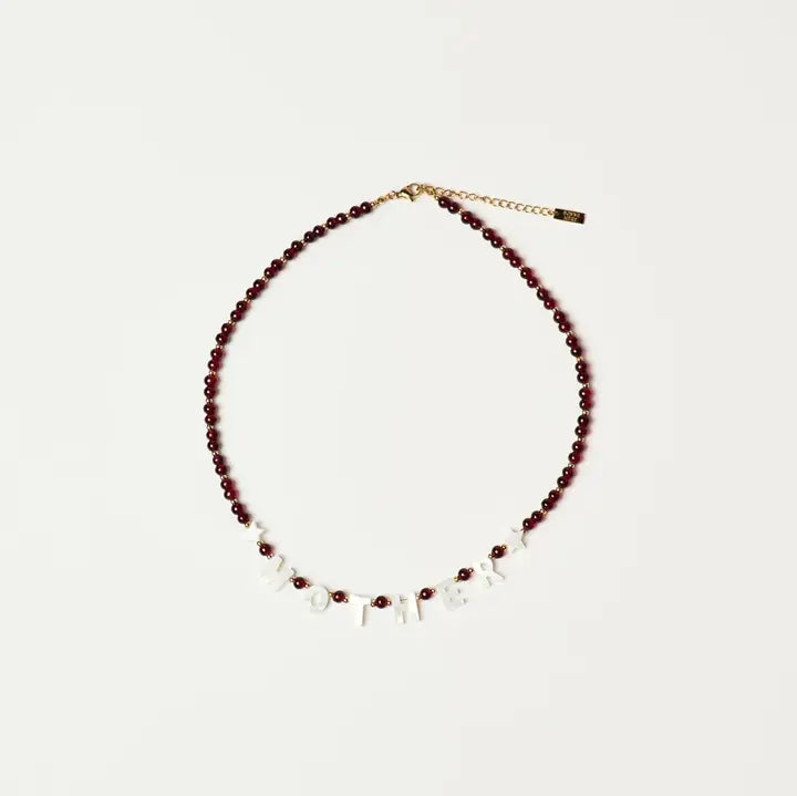 Mother Necklace - Burgundy