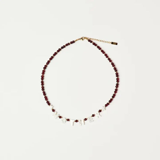 Mother Necklace - Burgundy