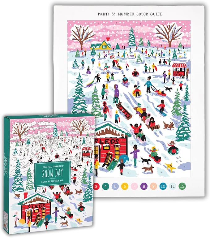 Snow Day – DIY Paint by Number Kit