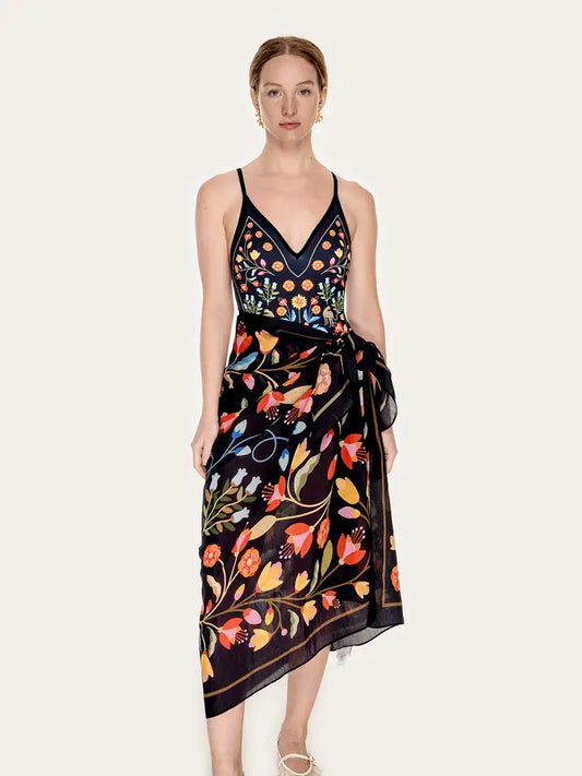 Beach Sarong Wrap - Night Imagination
