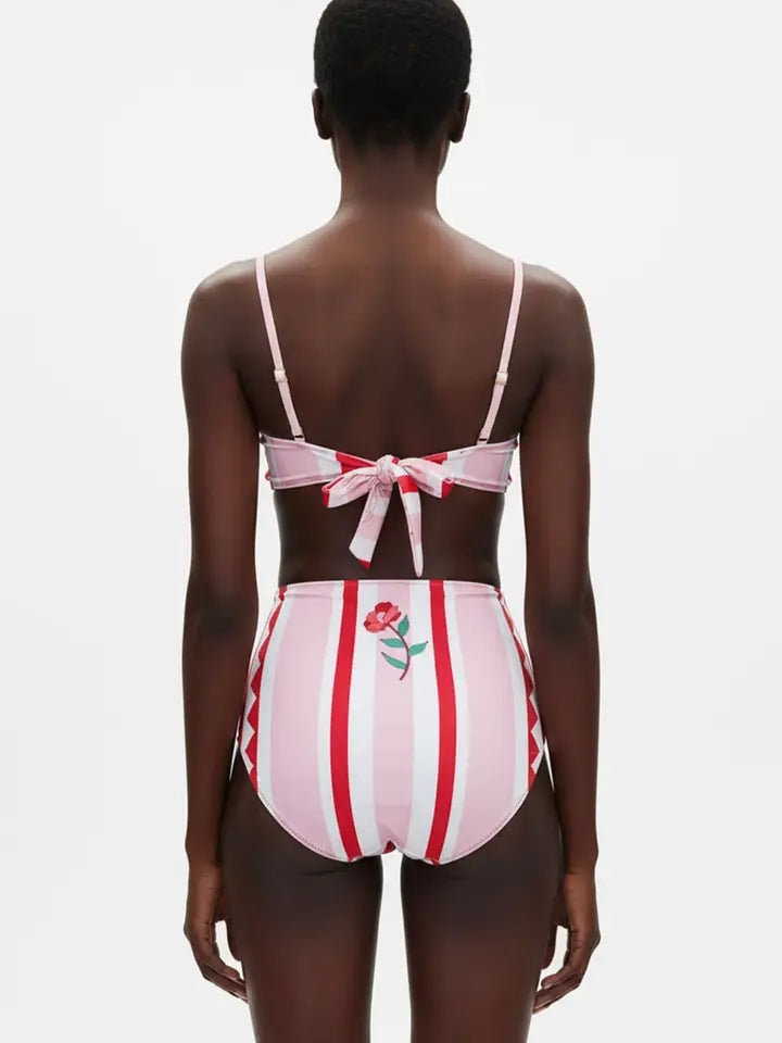 Reversible Two-Piece Swimsuit - Jungle Rose