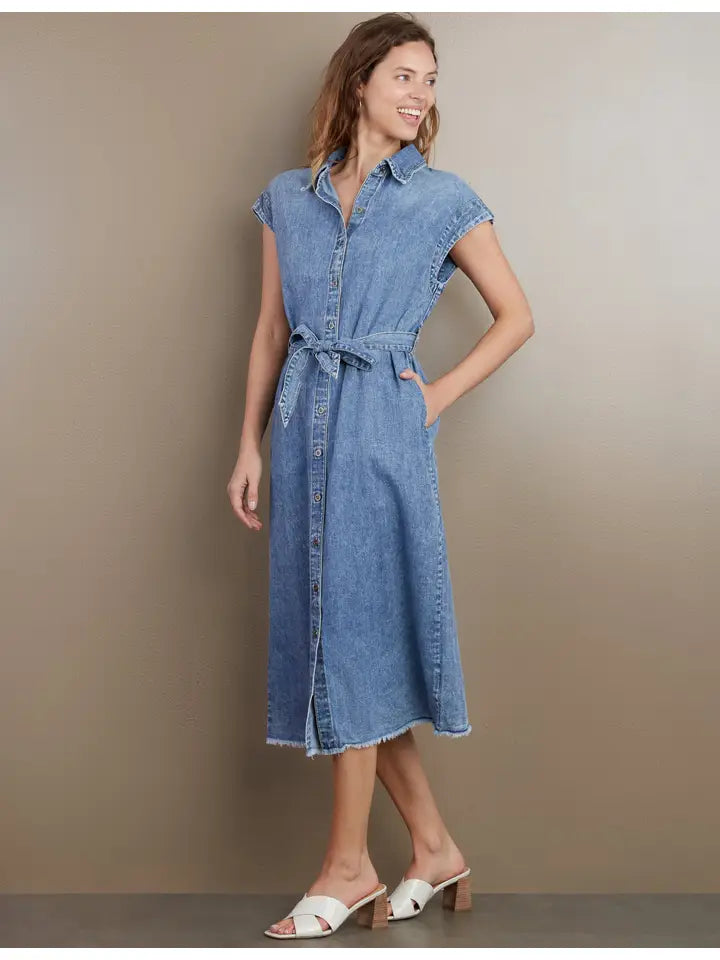 Weekend Denim Midi Dress - Organic Blue
