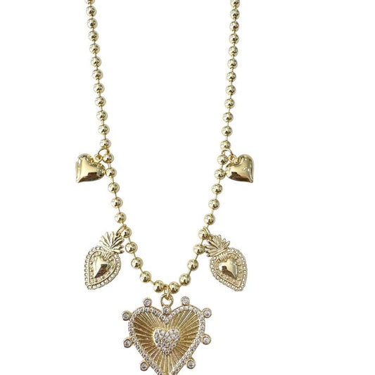 Cali Heart Charm Necklace