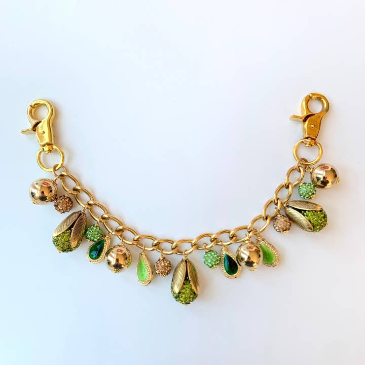 Bag Charm Chain - Green Goddess