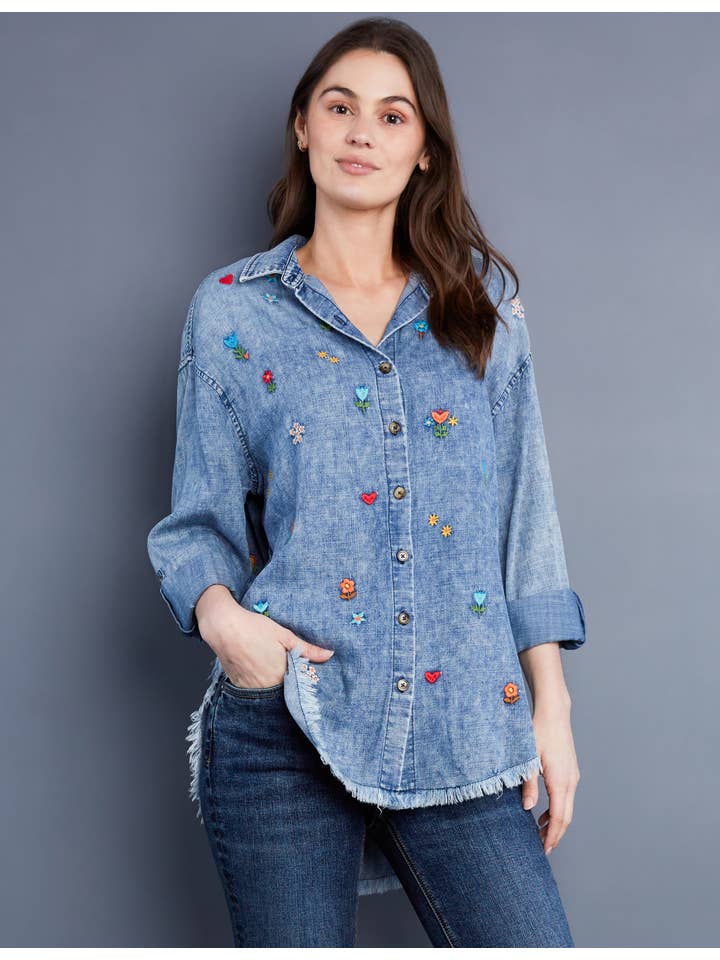 Embroidered Shirt - Wild Flower