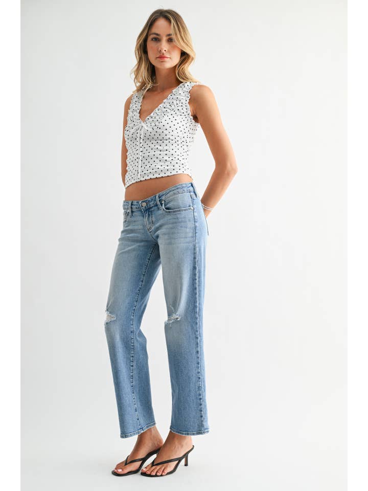 Super Low Rise Relaxed Jean - Light