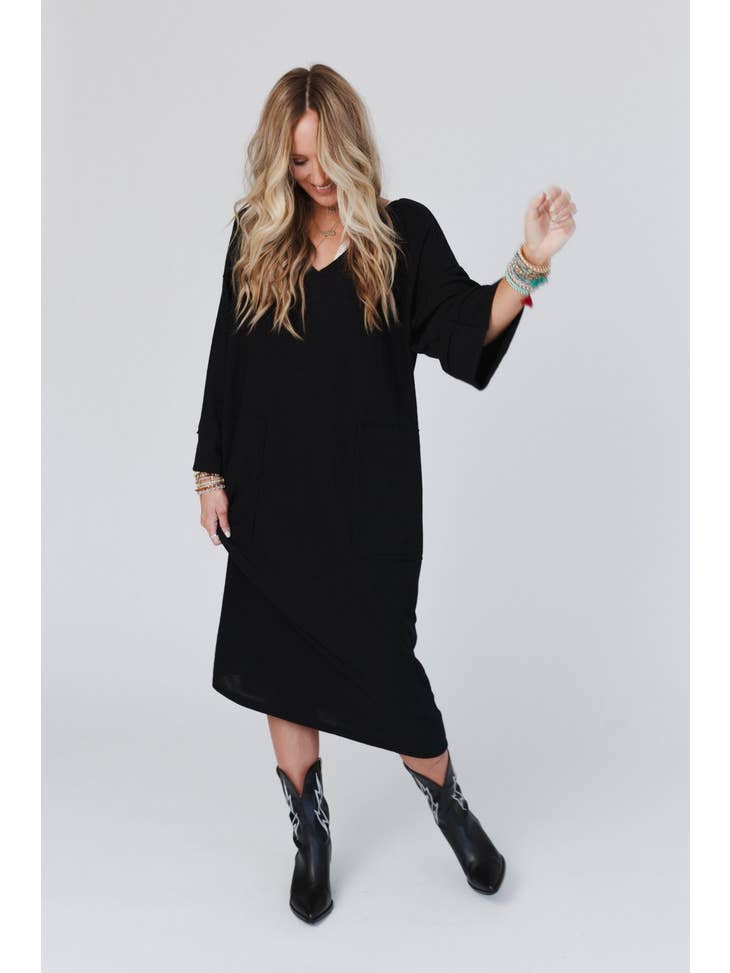 Remi Midi Dress - Black