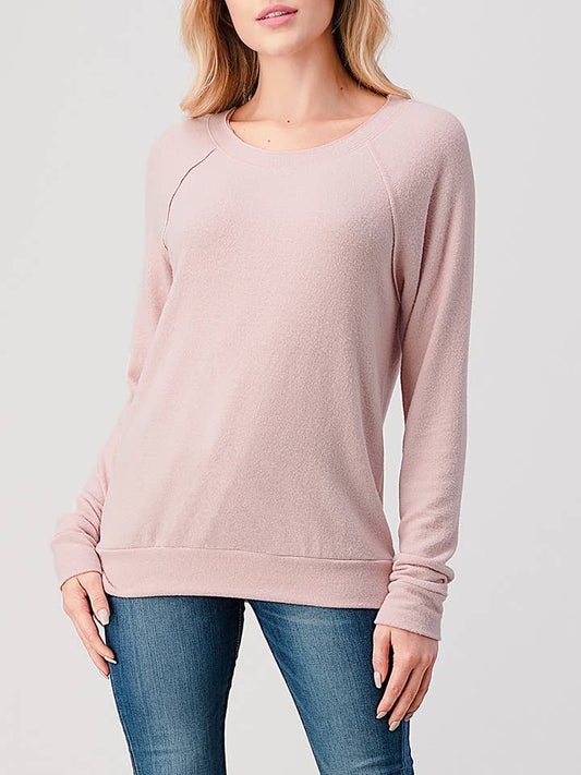 Long Sleeve Top - Mineral Pink