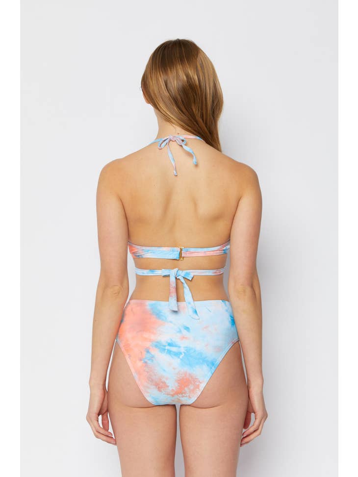 Moulded High Waisted Swimsuit - Dream Coral - Final Sale