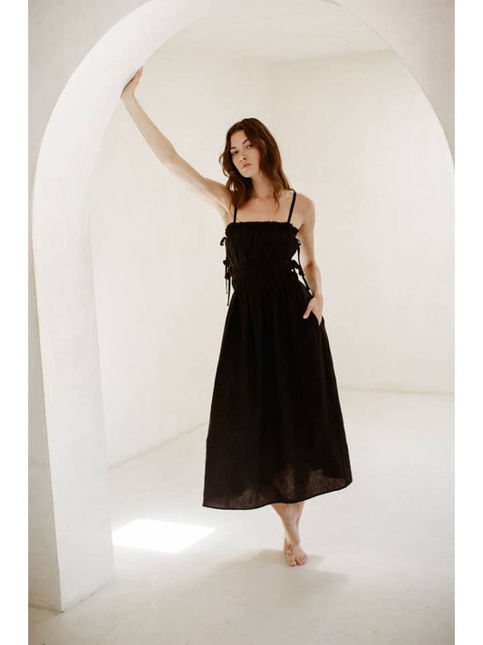 Gabriella Maxi Dress - Black