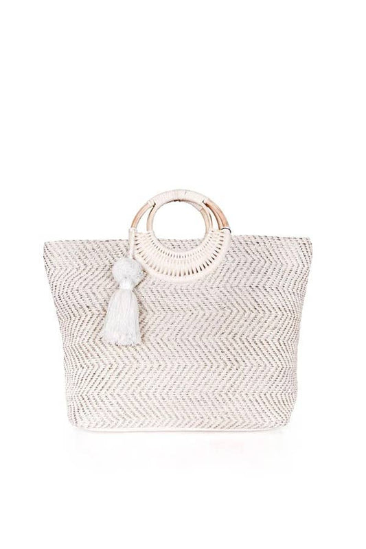 Birch Lurex Durrie Tote