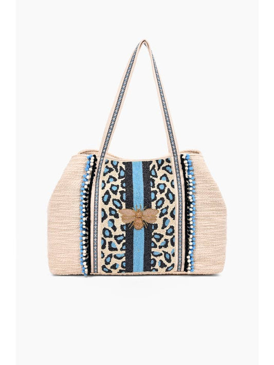 Bee Blue Beautiful Tote